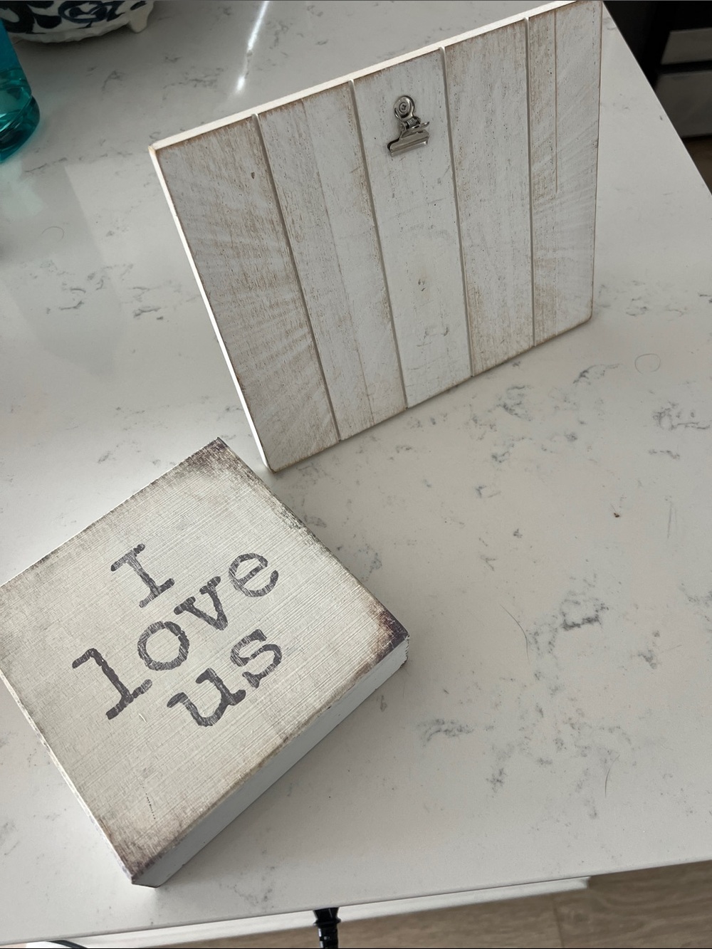 sign and clip holding sign